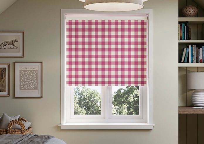 Gingham, Cosmos - Roller Blind - Image 3